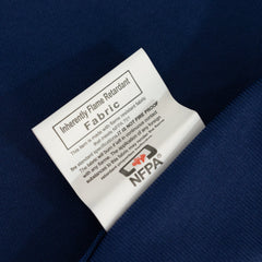 Fire Retardant Scuba Tablecloth – 60"x102" Rectangle Navy Blue, Wrinkle Free, Stain Resistant Polyester Cover