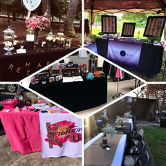 Fitted Polyester 72"x30" Rectangle Tablecloth Red - Durable and Easy to Maintain Table Cover