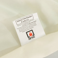 Fire Retardant Scuba Tablecloth – 60"x126" Rectangle Ivory, Wrinkle Free, Stain Resistant Polyester Cover
