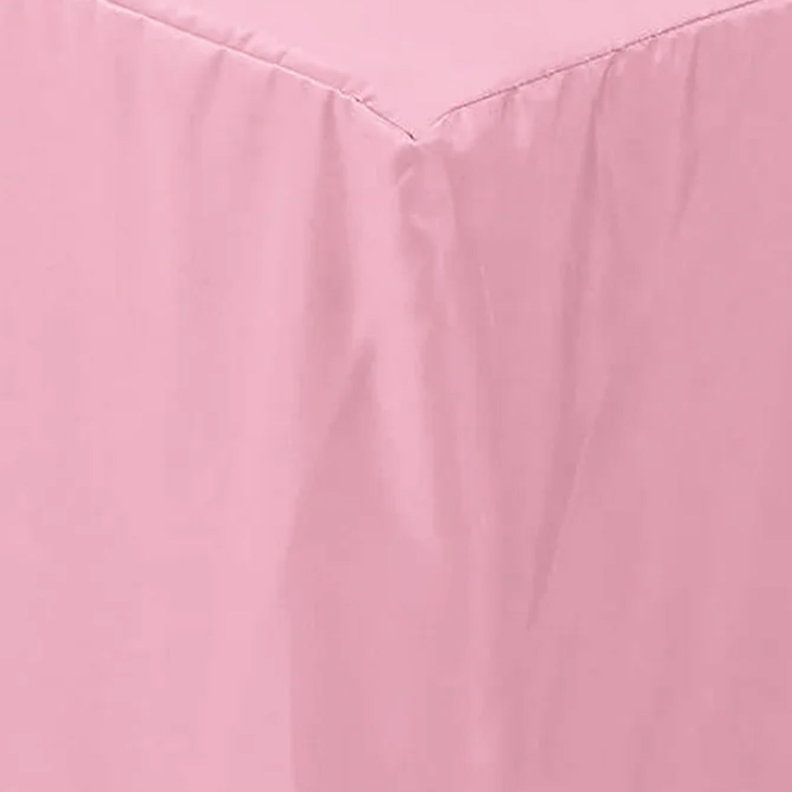Fitted Polyester 72"x30" Rectangle Tablecloth Pink - Durable and Easy to Maintain Table Cover