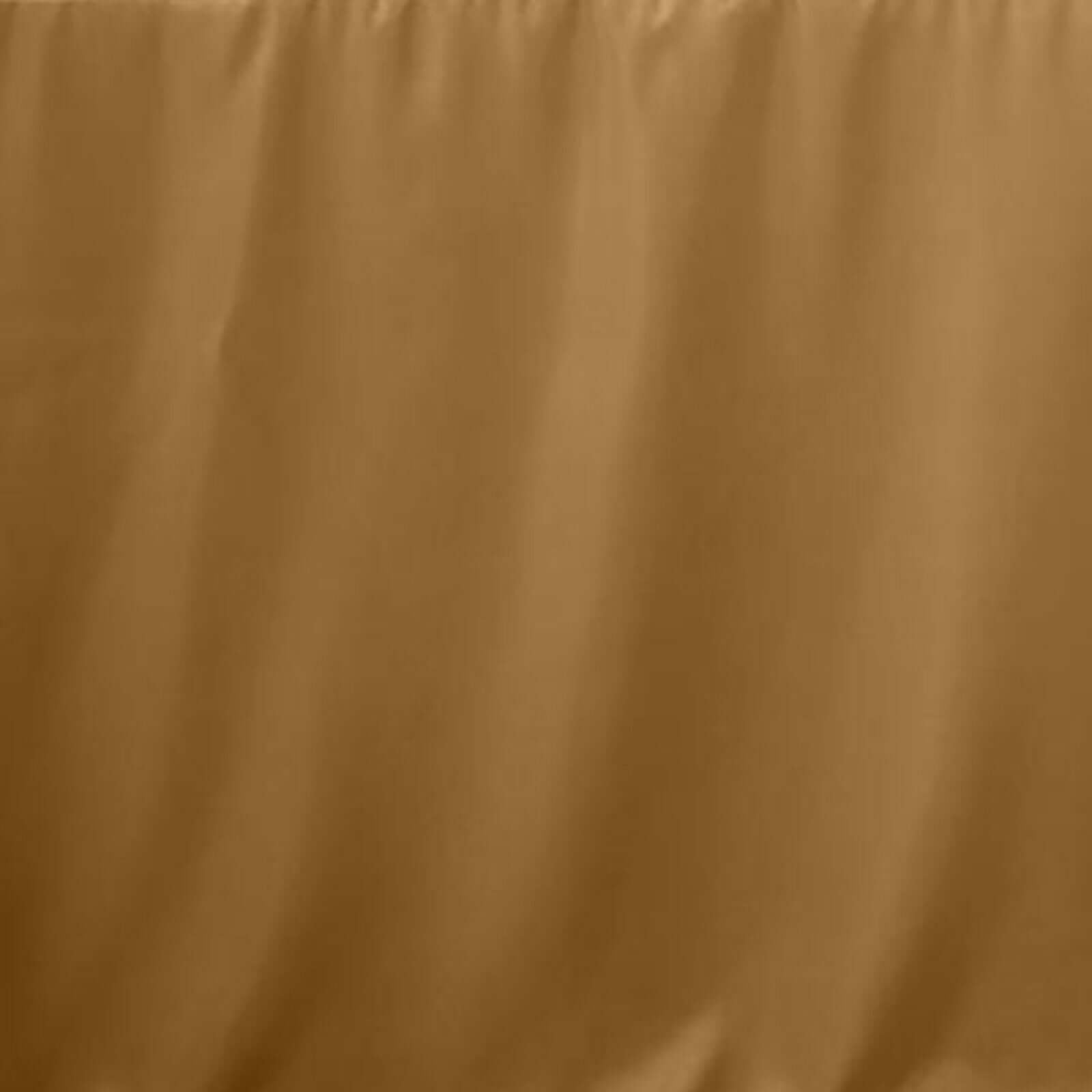 Fitted Polyester 72"x30" Rectangle Tablecloth Gold - Sleek and Durable for Events